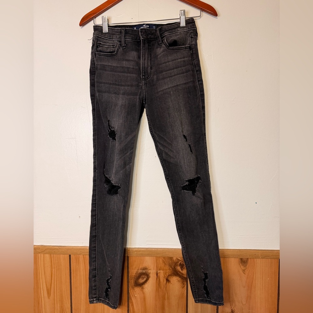 Hollister Black Ripped Skinny Jeans